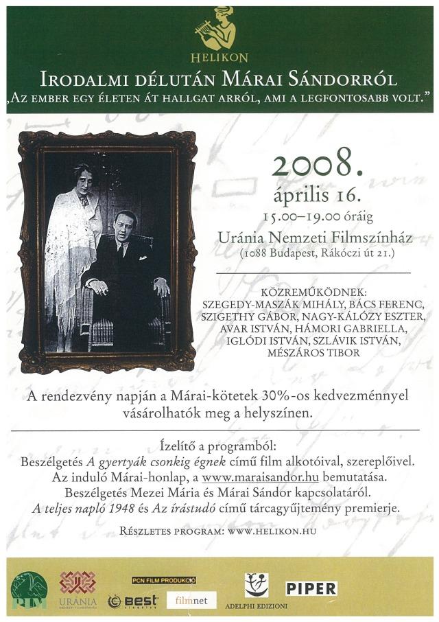 Márai > Márai napok